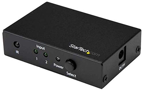 StarTech Switch Video HDMI Multiport 2 Ports - 4K 60Hz, HDCP, IR, Selecteur | Commutateur HDMI 2x1, Son surround 7.1, Commutation automatique, Touche avant