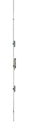 FERCO - Serrure Encastrable Fercomatic à Cylindre - Porte d'Entrée - Axe 40 mm - 5 Points - Hauteur 2150 mm - Verrouillage Automatique - Réversible - 2 Pênes Latéraux - Gris