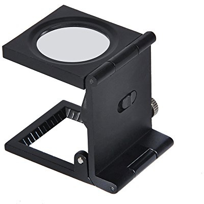 1pc LED vikbart stativ tyg förstoringsglas fyrkantig lupp förstoringsglas 10X lins klocka juvelerare verktyg pris