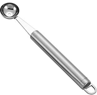 95sCloud Kugelausstecher Melonenlöffel Universalformer Fruchtfleischmesser Melonenausstecher Doppel Ende Obst Kugel Löffel Obstlöffel Edelstahl Rostfrei für Dekoration Frucht-Salate Cocktails Desserts