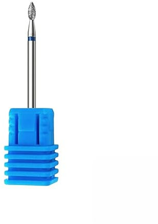 Natury Nails Fresa fiamma di diamante per tornio unghie 5x2,1 mm. Punta per manicure russa, pedicure, cuticola (grana media)