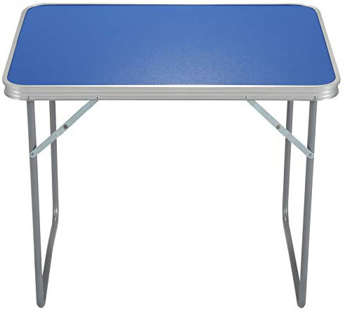 Trintion Folding Table 70cm*50cm*60cm Portable Adjustable Aluminum Alloy Camping Table for Outdoor Picnic BBQ