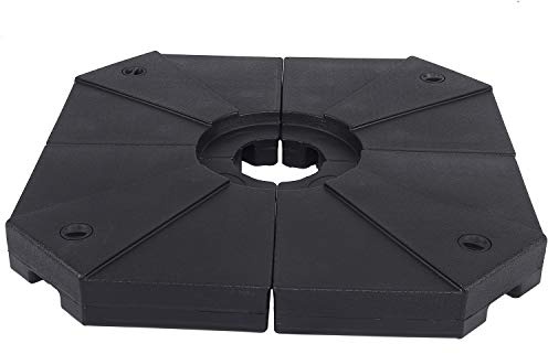 Ambientehome Kreuz befüllbar Schirmständer, schwarz