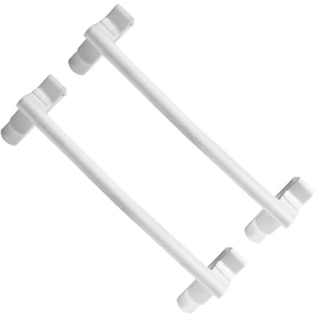 Garneck 2St Storage Shelves abstellständer türhandtuchhalter Towel Rails Handtuchhalter für Schrank Badezimmerhandtuchhalter Hängend Schrank Regal Küchenschrank Aufhänger Kabinett Weiß