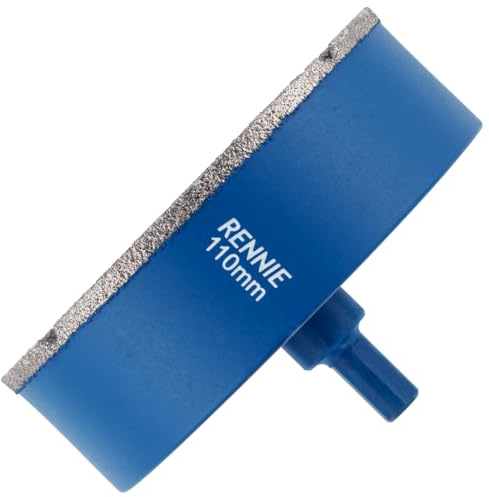 110mm Diamond Hole Saw Drill Bit With Tri Shank For Tiles & Ceramic | Porcelain Tiles Slate Stone Granite Marble Glass. Diamond Core Holesaw / Hole Cutter