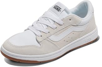 Vans Women's Ryland LS Shoe, Suede/Canvas White/White, 9