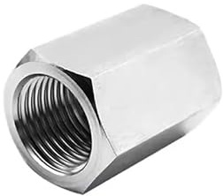 HBGNZU Metrisches Innengewinde Edelstahl Buchse Hochdruck Rohrverschraubung Adapter Kupplung(M18x1.5)