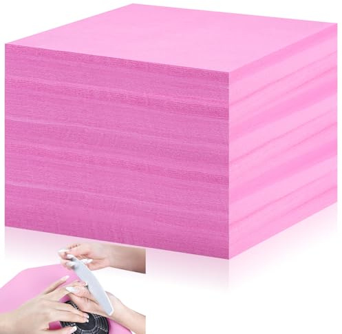 Fanfanwin 400 Sheets Nail Dust Collector Filter Paper Disposable Nail Dust Suction Collector Filters Paper Sheets Portable for Salon Spa Tech Supplies Accessories (Pink)