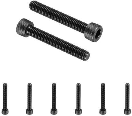 PATIKIL 10 Stück Innensechskant Zylinderkopfschrauben M6x40mm, 12,9 Stärkestufe Kohlenstoffstahl Zylinderschrauben Set, Vollgewinde Schwarz Schrauben Set für Install Befestigung Reparatur