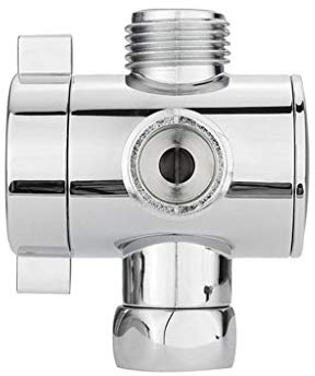 CCKUHN Ersatzteile für Badezimmerarmaturen, 1/2 Zoll, Dreiwege-T-Adapterventil für Toiletten-Bidet-Duschkopfumsteller