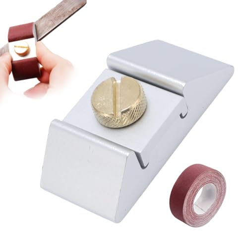 Candeon Schleifklotz Schleifpapier Halter, Schleifblock Handschleifer Handschleifklotz Schleifpapierhalter, mini Schleifpapierklotz für Kleinen und Großen Schleifarbeiten mit 6x25 mm Sandpapierrolle