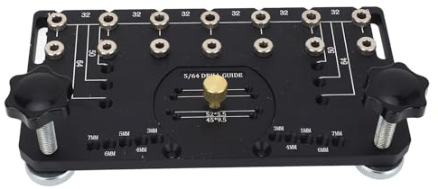 Cryfokt Digle de Forage à Charnière de Porte, Intégrée à Double Roulements à Double Roulement Gabarit de Perceuse Incisive Multifonctionnelle Compact Robuste pour l'installation Matérielle