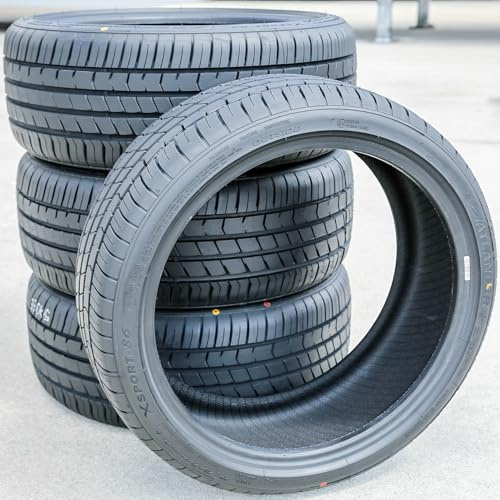 Set of 4 (FOUR) Atlander Xsport-86 Summer Passenger Car High Performance Radial Tires-205/55R16 205/55/16 205/55-16 91W Load Range SL 4-Ply BSW Black Side Wall UTQG 420AA
