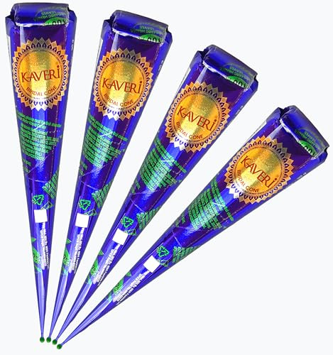 HANUMAN STORE Cono Mehandi Naturale 100% Originale per Sposa, 4 x 30g