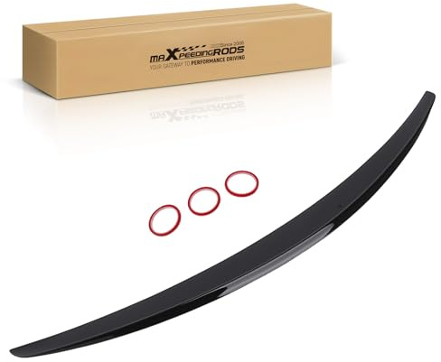 maXpeedingrods Car Spoiler Rear Trunk Wing Lip Boot for Mercedes Benz S Class W222 Saloon 2014 2015 2016 2017 2018 2019 2020 ABS AMG Style Gloss Black