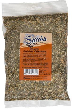SAMIA Mélange d'Épices Cuisine Orientale 100g — Assaisonnement Authentique pour Couscous, Tajines et Plats du Terroir - Lot de 4