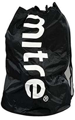 Mitre Bolsa de fútbol, Resistente, Correas Ajustables, Capacidad para 8 balones, Negro