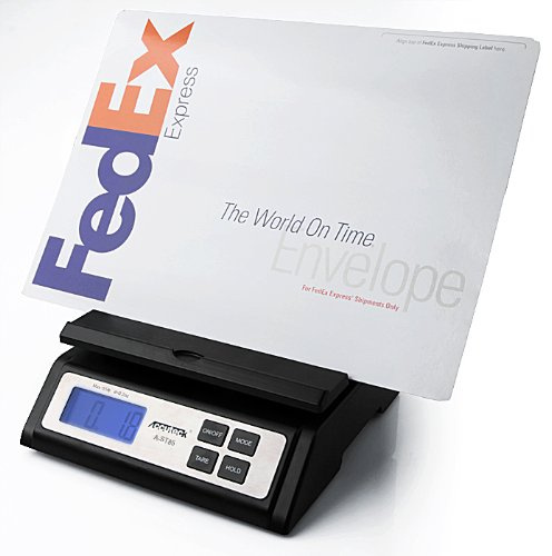 Accuteck A-ST85LB Heavy Duty Postal Shipping Scale with Extra Large Display, Batteries and AC Adapter