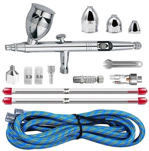 Andreas Dell Airbrush Pistole BD183K mit Double-Action-Funktion mit Minifilter und Schnellkupplung