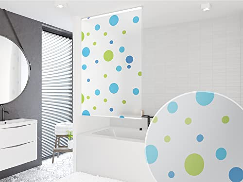 KS Handel 24 Basic DUSCHROLLO Modell Sylt 80x240 cm DUSCHVORHANG Weiss GRÜN BLAU! Shower Rollo Curtain