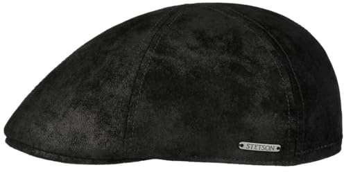 Stetson Cap Gatsby Texas Pig Skin Herren – Wintermützen mit Visier, Futter für Frühling und Sommer