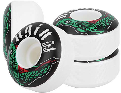 Bnineteenteam 4 Stück Skateboard-Räder, 54 * 32MM PU-Straßen-Rochen-langes Brett-Rad-hochfeste Skateboard-Räder