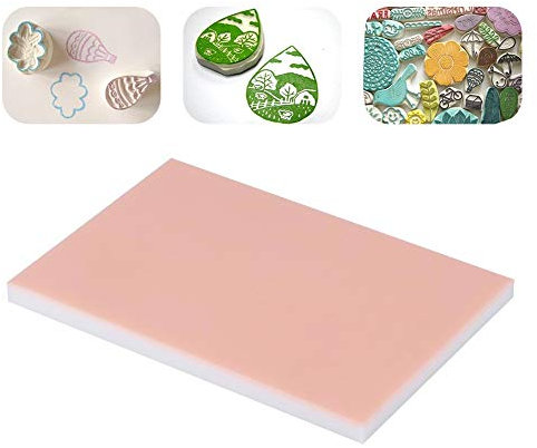 Stempel-Schnitzblöcke, weiches einfaches schnitzen schnitzen Block-Drucken-Schnitzblock für die DIY Stempel, die Liebhaberei-Fertigkeiten für Anfänger und Fachmann bilden(Rosa weiß)