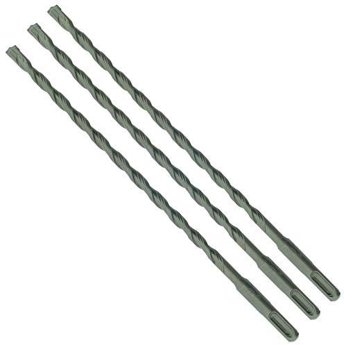 SabreCut 3pcs SDSA8_3 8mm x 160mm PGM Approved SDS+ Drill Bits | PGM approved carbide tip and reinforced chrome vanadium core drill stone, concrete and brick with long service life