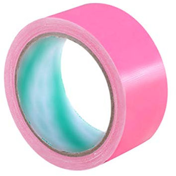 Cinta de tela de la cinta aislante de la moqueta cintas impermeables de alta viscosidad del adhesivo de la cinta multicolor DIY Decoración rosa 25mm, 10M