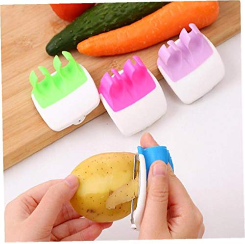 Finger Held Peeler Easy Hold Vegetable Fruit Slicer Kitchen Tool Helper Fruit Vegetable Tools (Random Color)