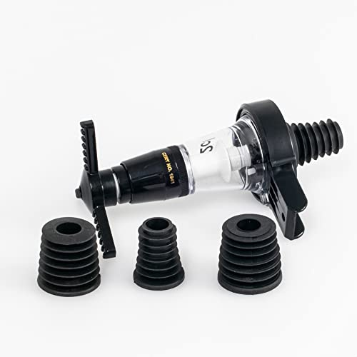 Gastronett snaps dispenser, automatisk 4 cl, dispenserare, hällpip med 3 växlar, ympning 2 & 3 liters flaskor sprithällare portionskopa för spritflaskhällare