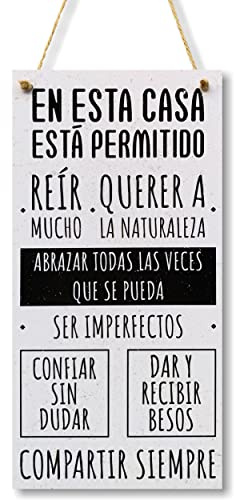 CARISPIBET Es cierto el tiempo vuela carteles decorativos de pared placas de decoración para el hogar y cocina 30 x 15 cm