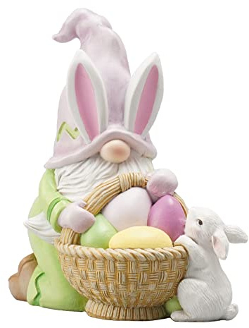 Easter-Decorations Gnomes-Decor Spring Table Ornaments - Spring Decororation Resin Faceless Easter Gnomes Figurines Gifts for Theme Party or Basket Stuffers Filler 3.5*1.5*3.5 inch Newman House Studio
