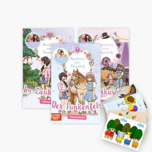 Abenteuer vom Rosenhof Band 1-3 plus 1 exklusives Postkartenset