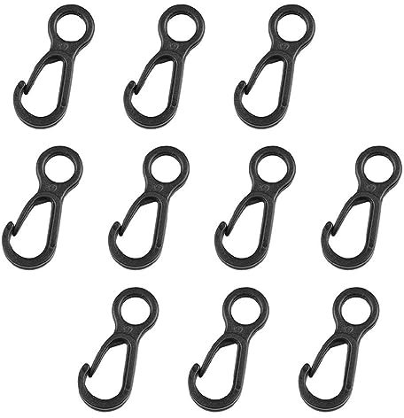 10pcs Moschettone In Plastica Moschettone Da Campeggio Fibbia Accessori Per Tende Da Esterno Moschettone Multifunzione Attrezzatura Da Campeggio Clip Con Fibbia Per Tende Ganci Per Tende Per Luci
