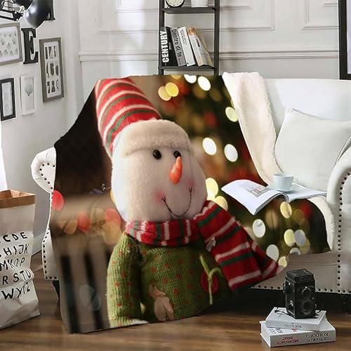 Flanell Decke Weihnachten Wohndecken Kuscheldecke 220x240 Tagesdecke Warm Kuscheldecke Flauschig Dicke Decke 220x240 cm Als Snuggle Couchdecke Ganzjahresdecke Picknickdecke