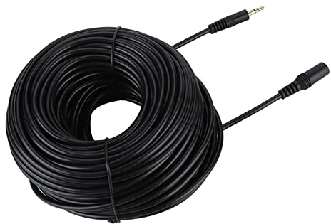 Cavo Aux da 3,5 Mm Maschio a Femmina o Cavo di Prolunga Jack per Smartphone Cuffie Stereo 30 M Casa o Accessori Fili e Cavi (30 m/98,4 piedi)