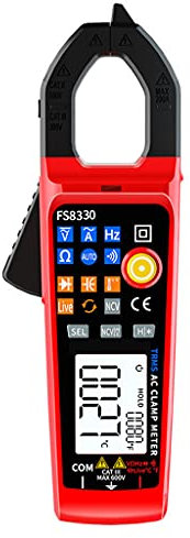 MULAIDI Clamp Meter True RMS For Current Meter Measures Current Voltage Capacitance Resistance Diode Continuity Clamp Meter Current Digital Clamp Meter Multimeter