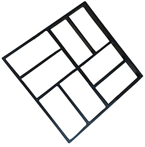 POPETPOP Kunststoff Wegpflasterform 8-gitter 39x39cm Wiederverwendbare Garten Pflasterform Selbstgemacht Zementbodenfliesenform Für Gehwege Und Terrassen