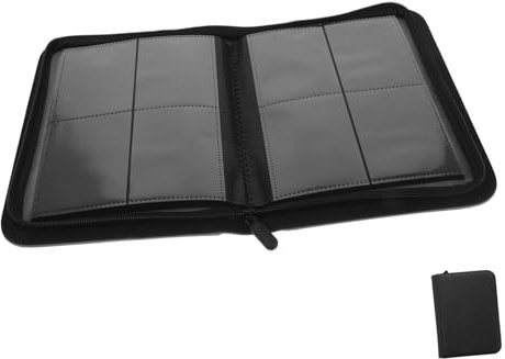 Abaodam Einzigartiger Kartenbinder Für Sammler Mehrzweck-kartenhalter Kartenalbum Zur Präsentation Schwarz