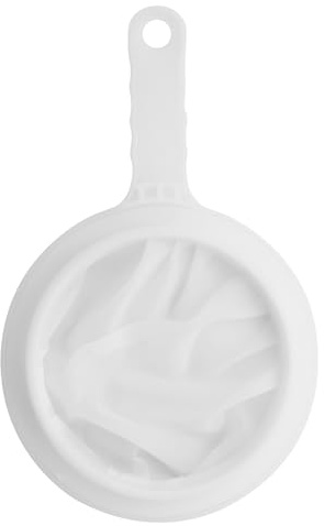 Filtro de alimentos,tamiz de nylon fino con mango 200 malla tamiz cocina, para zumo, leche, leche de soja, café, 23,5 cm x 14,5 cm