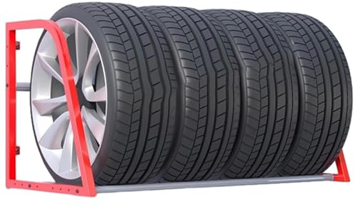 Supporto da Parete per Pneumatici per Garage, Supporto per Pneumatici con Ruote di Ricambio, Spazio per riporre più Pneumatici per SUV nelle officine meccaniche