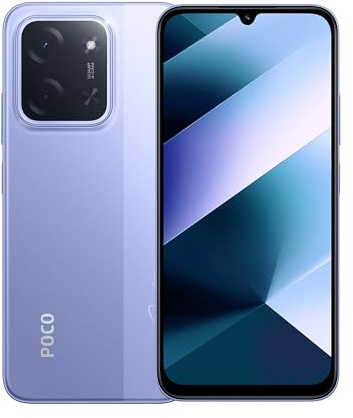 XIAOMI POCO C85 - Smartphone de 6+128GB, Cámara Dual de 50MP con AI, Pantalla inmersiva de 6,9”, Potente procesador Octa-Core, Carga rápida de 33W, 6000mAh, Cargador no Incluido, Morado (Versión ES)