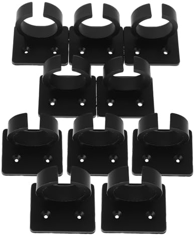 HAMPPLIES 10 Stück Teiliges Mikrofon clip Verstellbarer Halter für Wand Tischmontage Quadratischer Mikrofonhalter aus Langlebigem Kunststoff Stabiler Halt für Home Office Interviews und