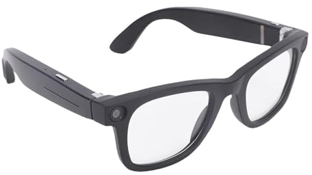 Tnfeeon Audio Smart Wireless-Brille mit 8 MP HD-Kamera, Echtzeit-KI-Übersetzung für Mehrsprachige Gespräche, Sprachen, Sport, Reisen, Fahren, Busniess, Tragbare Tech-Brille (Photochrom)