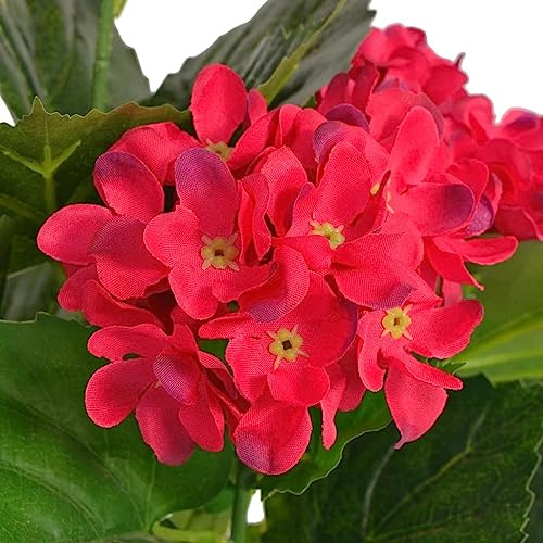 Genérico Planta Artificial Hortensia con macetero 60 cm roja,Casa y jardín,Decoración,Flora Artificial,Rojo,1.55 kg,244440