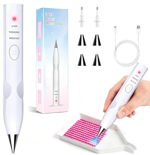 Mvellir Diamond Painting Stift, Elektrischer Diamond Painting Stift Kabellos, Type-C Aufladung, Ergonomisch, Diamond Painting Zubehör Set für Diamant Painting Erwachsene Blider