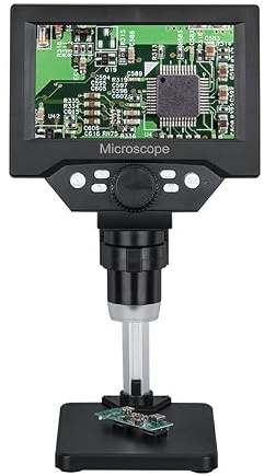 10-megapixel högupplöst industrimikroskop med 5,5-tums högupplöst LCD-skärm