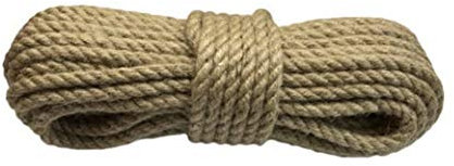 JUTESEIL 6-20 mm x 20M Hanfseil Tauwerk Naturhanf Leine Jute Tau Seil Schnur (10mm)