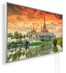Könighaus Infrarot Bildheizung ✓ HD Qualität mit 5 Jahre Garantie ✓ Tolle Motive zur Auswahl ✓ Doppelter überhitzungsschutz ✓ inkl. Thermostat ✓ 1000W ✓ Motiv: 124. Bangkok Combodia
